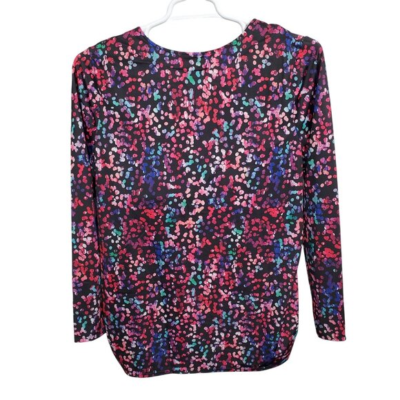 Swim365 NWT Women Plus Sz 18 Swim Tee Built In Bra Side Ruched Split Neck UPF50 - Picture 3 of 14